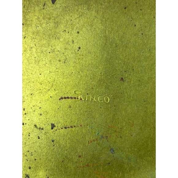 Kinco Brass Lidded Round Circular Trinket Box Home Decor Accent Boho Vintage - Picture 14 of 16